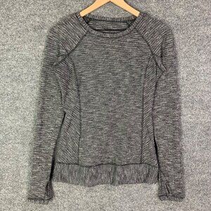 Lululemon Womens Gray Long Sleeve Pullover Top Size 6‎